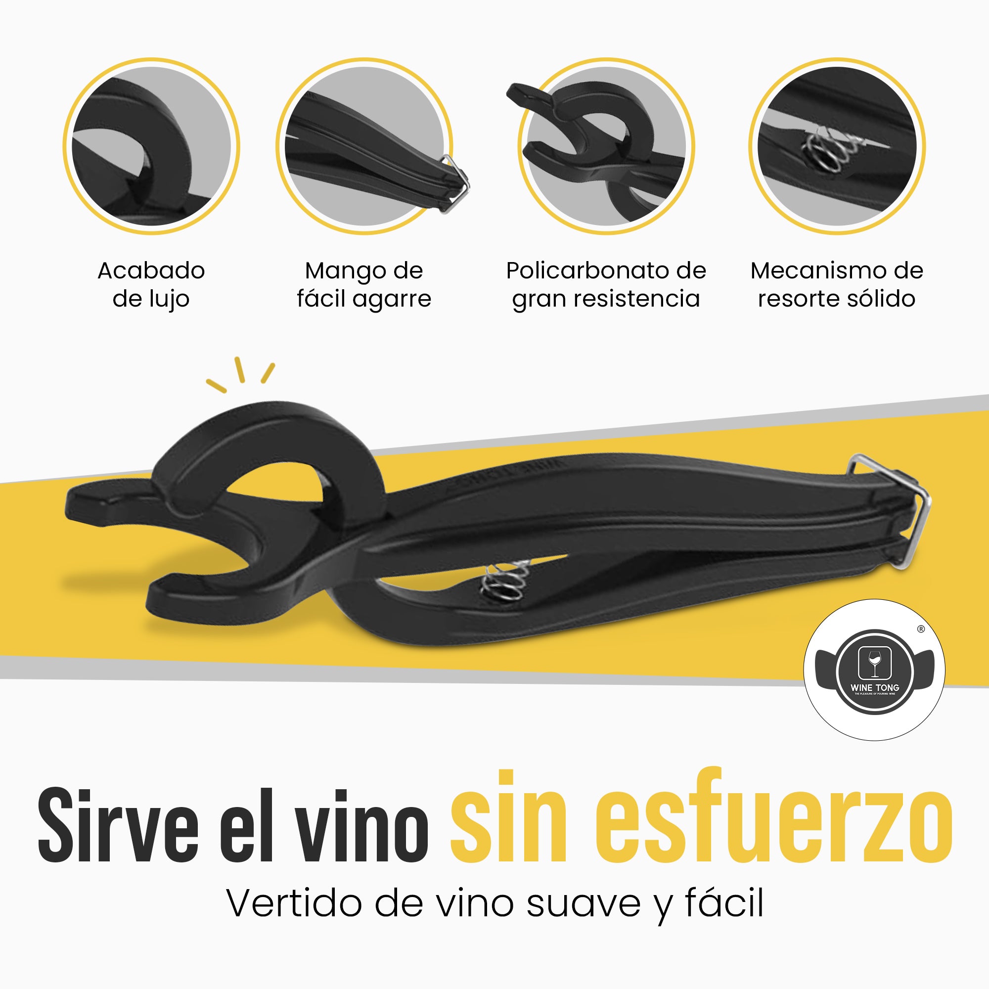 Wine Tong® ECO Burdeos | Pinza para servir vino desde un envase Bag in Box