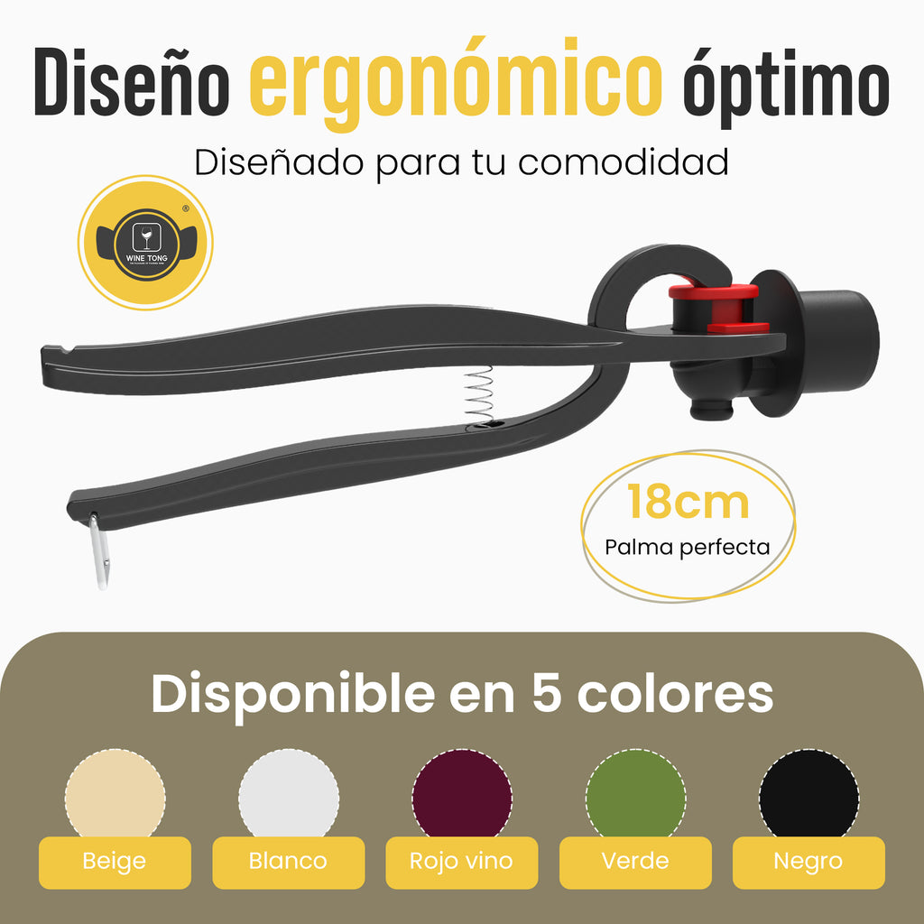 Wine Tong® ECO Burdeos | Pinza para servir vino desde un envase Bag in Box
