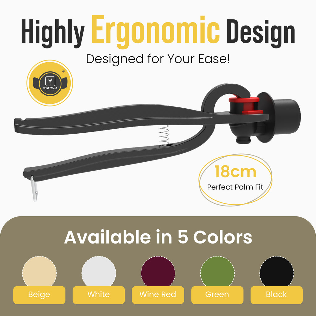 Wine Tong® ECO Ivory | Tong for Pouring Wine from Bag in Box Container