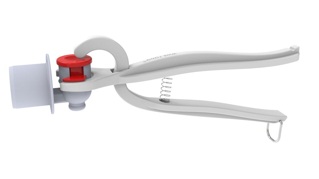 Wine Tong® ECO White | Tong for Pouring Wine from Bag in Box Container