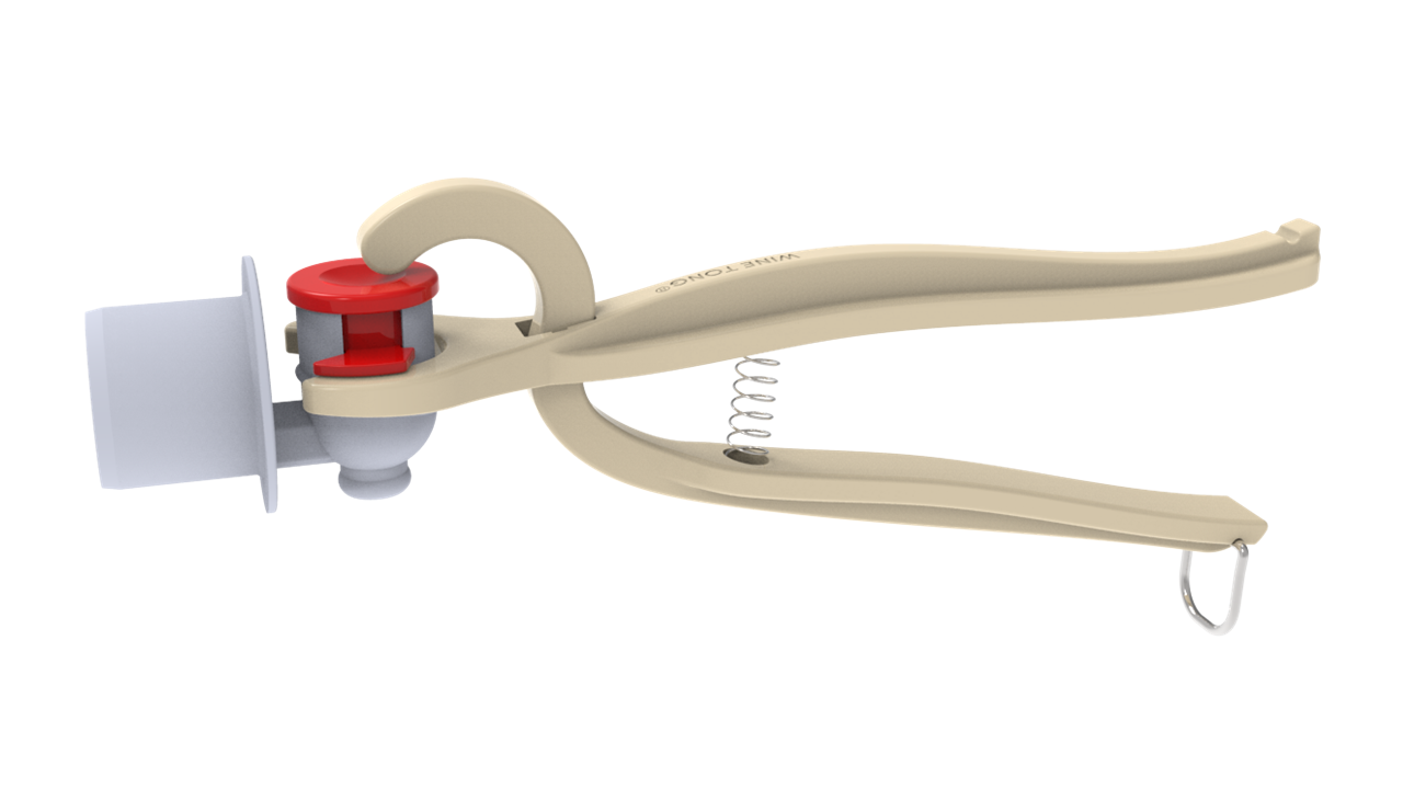 Wine Tong® ECO Ivory | Tong for Pouring Wine from Bag in Box Container