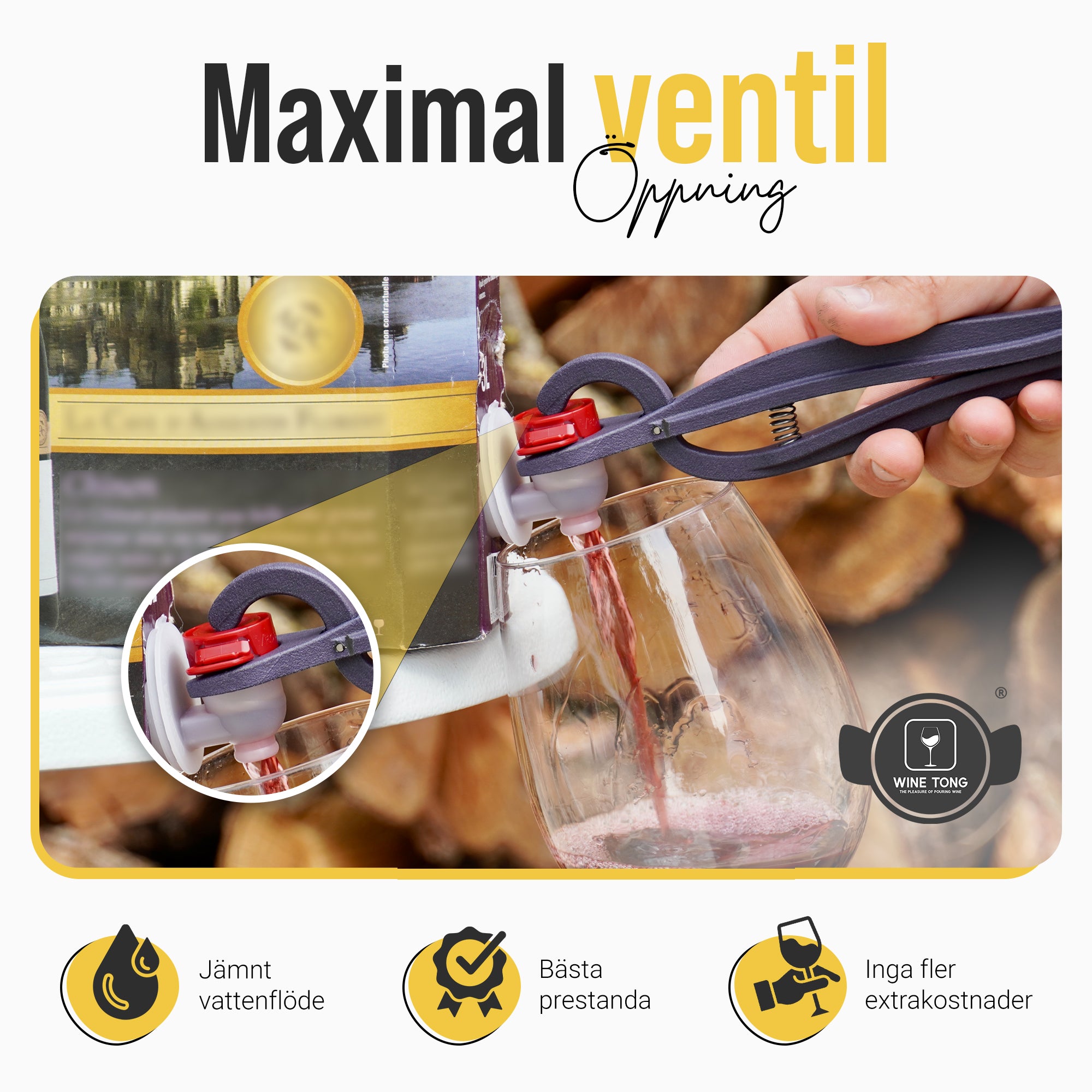 Wine Tong® ECO Grön | Tång för att hälla vin från Bag in Box-behållare