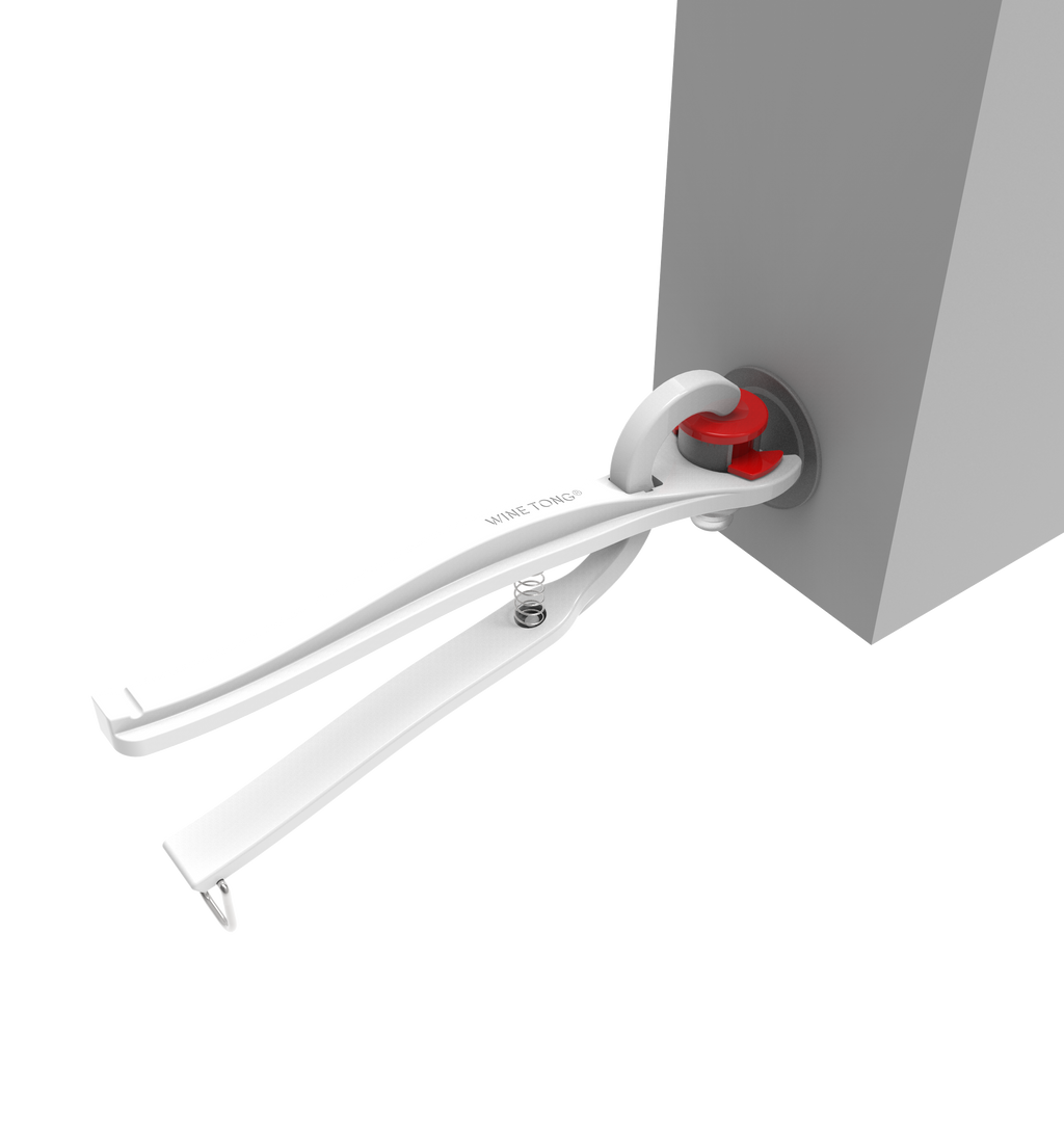 Wine Tong® ECO White | Tong for Pouring Wine from Bag in Box Container